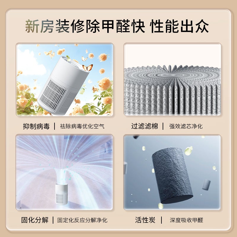 New Air Purifier Odor Removal Aromatherapy Humidifier Household In Addition To Formaldehyde Second-Hand Smoke Atomizer Generation - Image 4